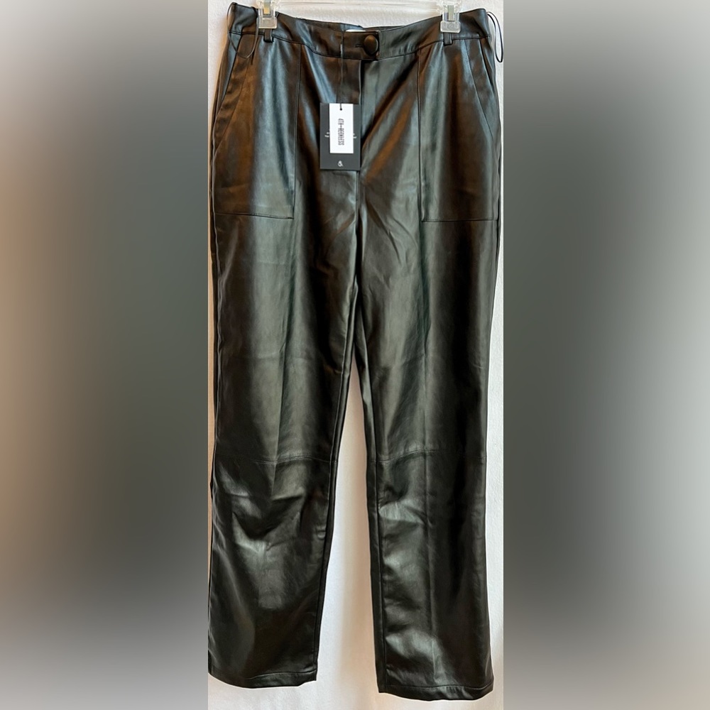 4th + Reckless Kayden Vegan Leather PU Trouser, XL, black